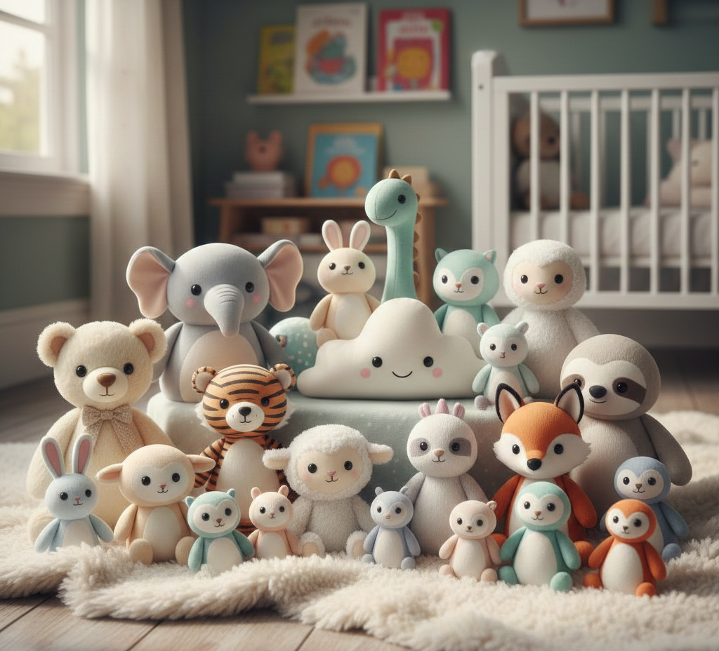 Soft plush toys collection